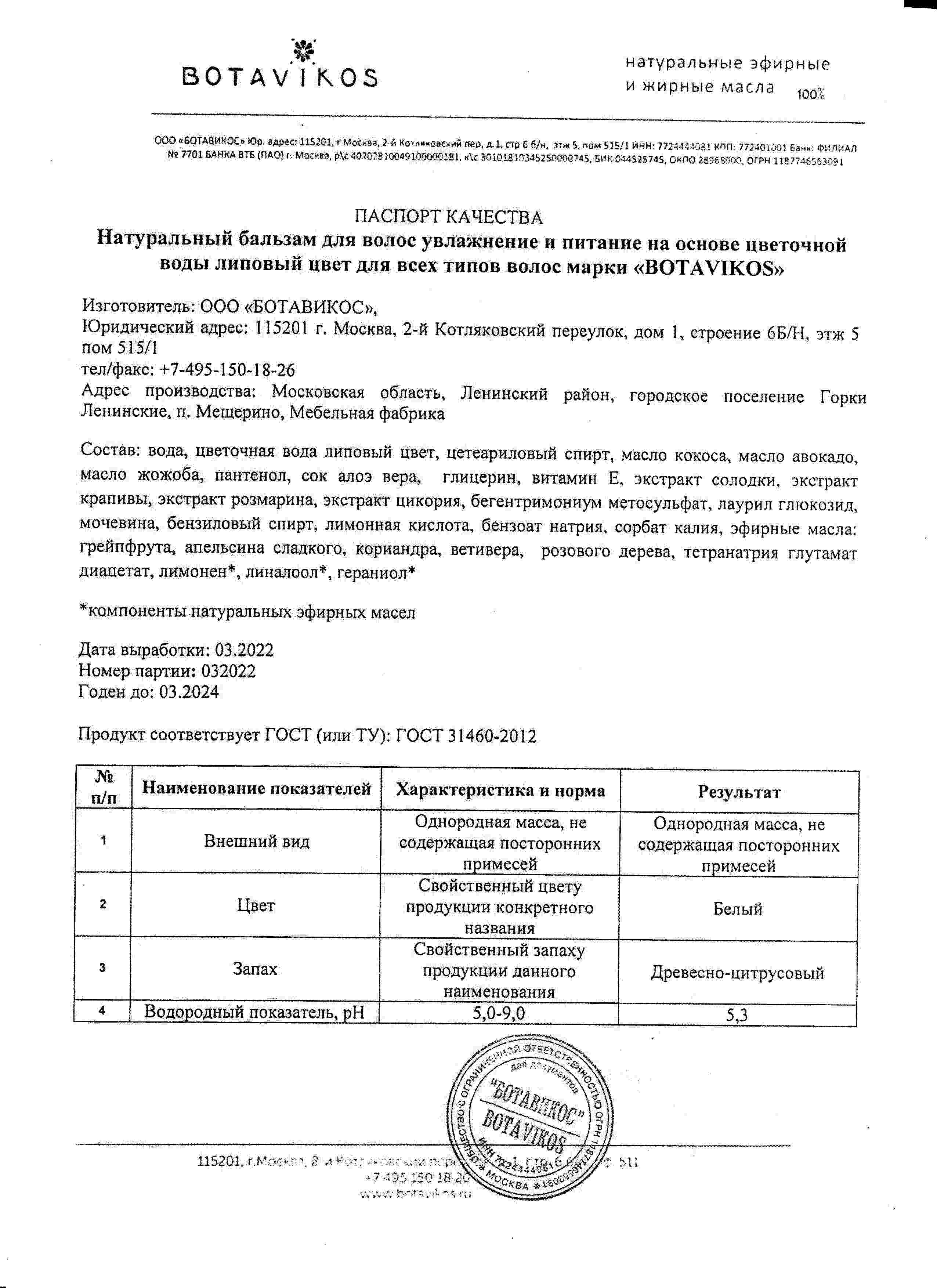Паспорт №032022